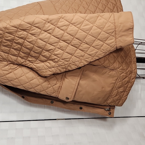 Lands' End Camel Colored Quilted Mid-Length Jacket - Size 3X - Picture 7 of 15